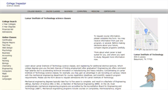 Desktop Screenshot of lamarinstituteoftechnology.org