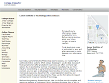 Tablet Screenshot of lamarinstituteoftechnology.org